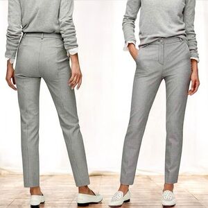 NWOT J. Crew ‘High-Rise Cameron’ Trousers in Houndstooth Print Size 10 Tall